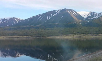 Altai mountains in western Mongolia