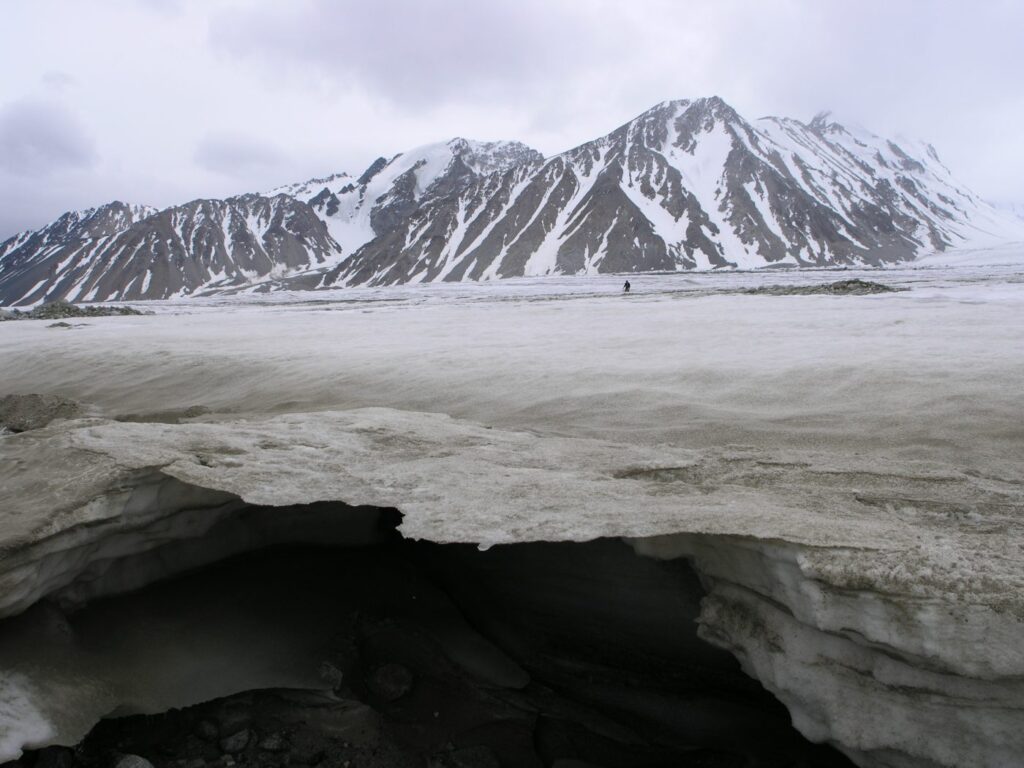 Potanin glacier in Mongolia