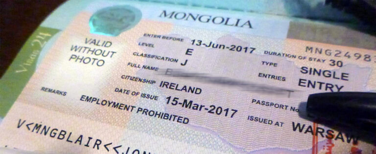 travel to mongolia visa