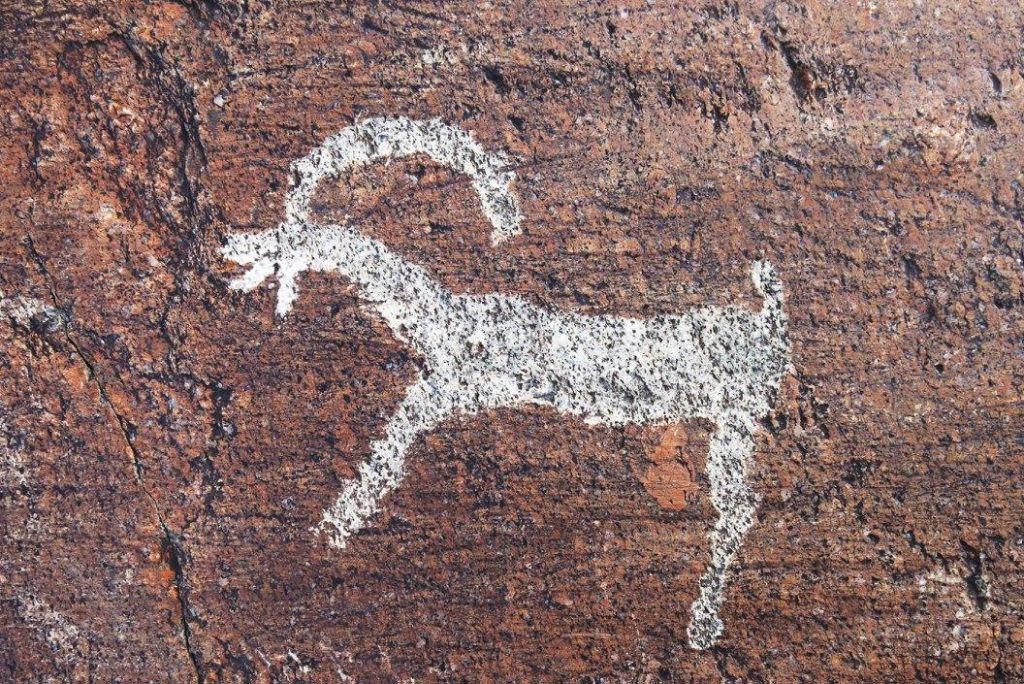 petroglyphs in Mongolia
