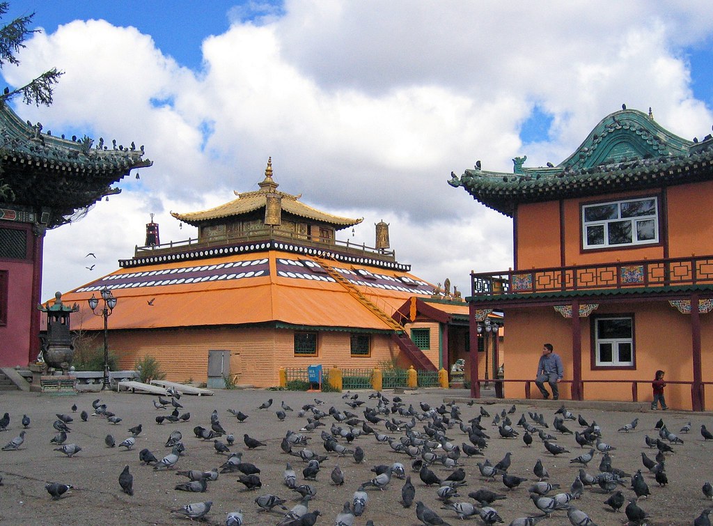 Gandan Monastery in Ulaanbaatar city