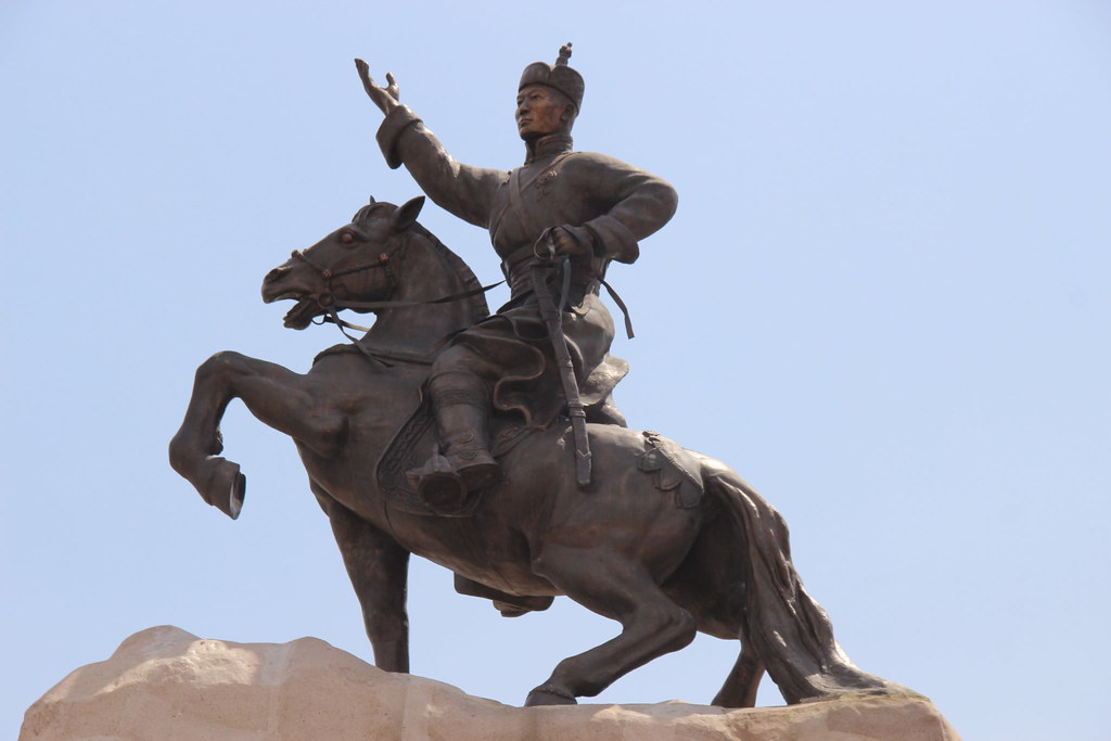 Sukhbaatar square in Ulaanbaatar city