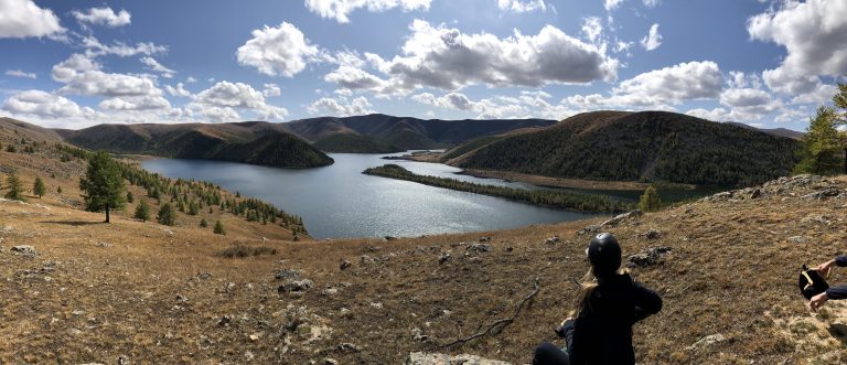 Naiman nuur (Eight lake) in central Mongolia