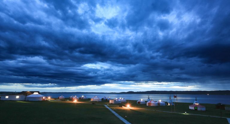 Ugii lake in central Mongolia