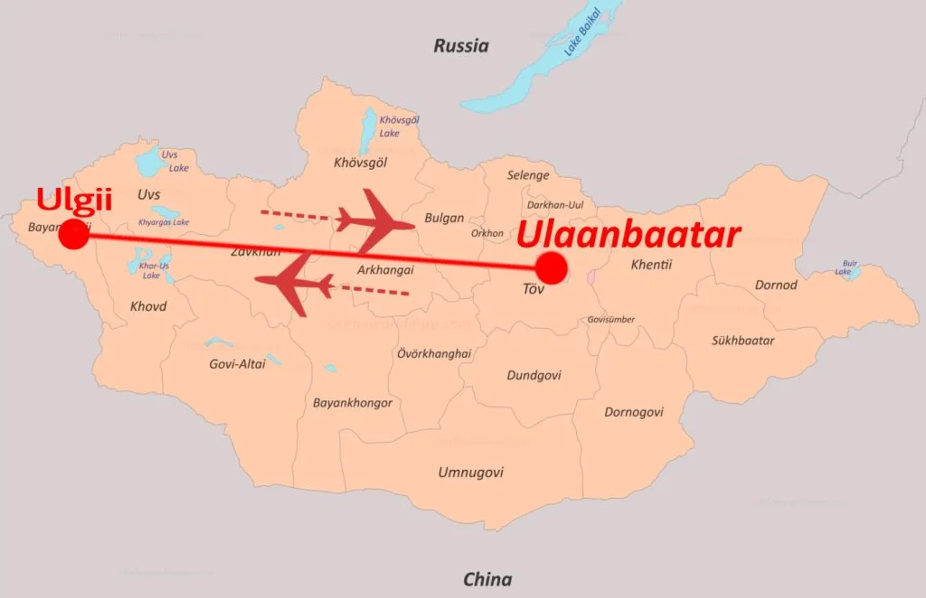 Map of Mongolia